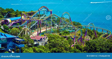 Roller Coaster At Ocean Park Hong Kong Editorial Photo Image Of Park