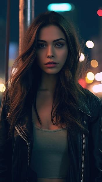 Premium AI Image Portrait Of A Beautiful Blonde Woman In Red Lingerie