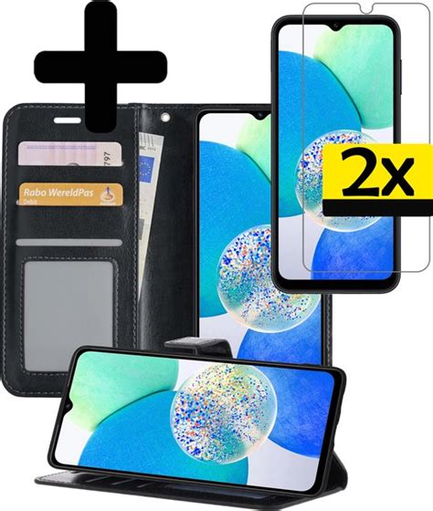 Samsung A Hoesje Book Case Hoes Wallet Cover Met X Screenprotector