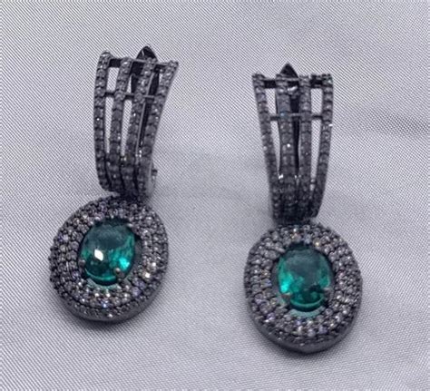 Victorian American Diamond Earrings Sku 824 C1 at Rs 290 00 अमरकन