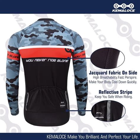 KEMALOCE 2021 Long Sleeve Jersey Men S Fashion Activewear On Carousell