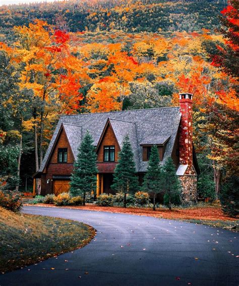 Fall Mountain Cabin Wallpapers - 4k, HD Fall Mountain Cabin Backgrounds ...