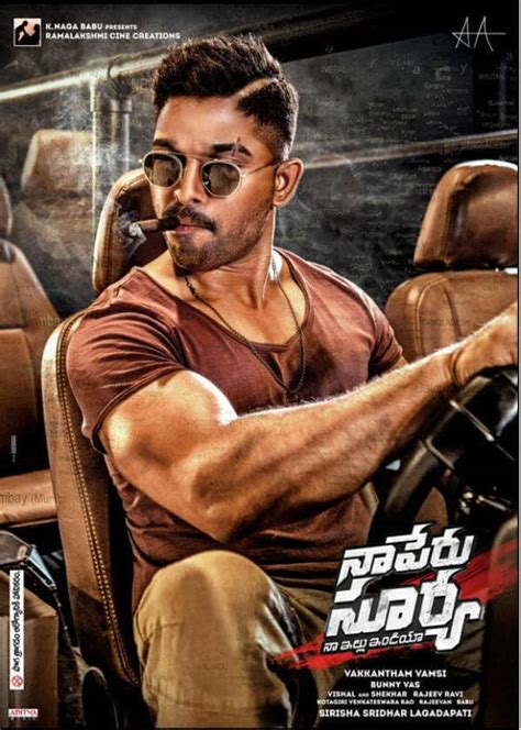 Naa Peru Surya New Poster Allu Arjun Is Oozing A Lot Of Swag In This