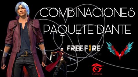 Combinaciones Paquete Dante Free Fire X Devil May Cry Youtube