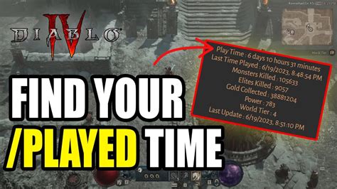 How To Check Your Played Time In Diablo Youtube