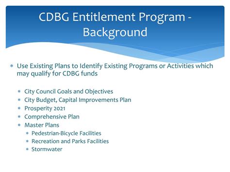 Ppt Community Development Block Grant Cdbg Program Powerpoint