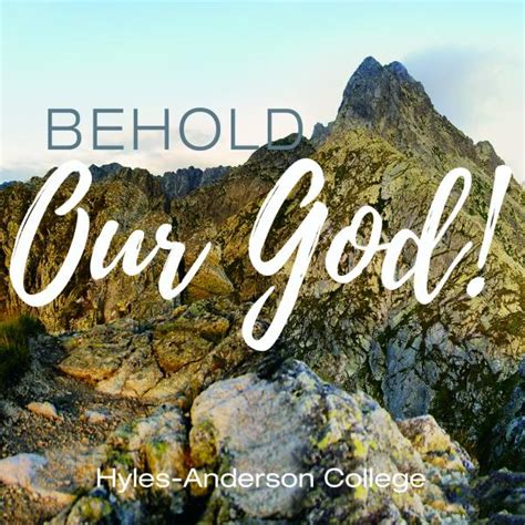 Behold, Our God! – Digital Download | Hyles-Anderson College