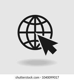 Internet Globe Icon Vector Stock Vector (Royalty Free) 1040099017 ...