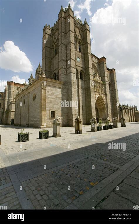 Catedral De Ávila Ávila Cathedra Cathédrale Davila La Plus Ancienne