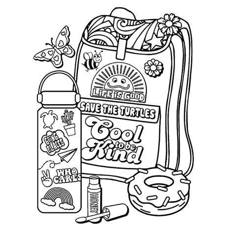 Aesthetic Drawing Coloring Pages Printable for Free Download