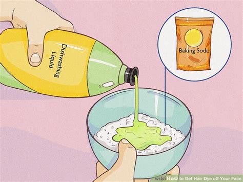 how to get hair dye off face
