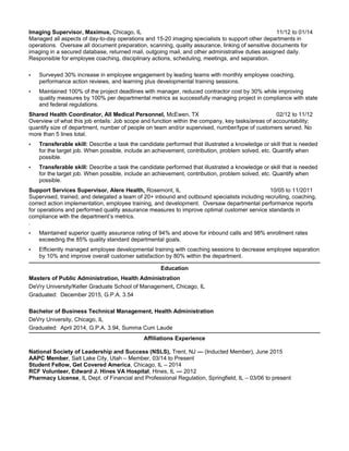 Tk Mph Resume Pdf