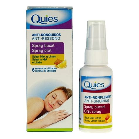 Quies Spray Buccal Anti Ronflement Gout Miel Citron 70ml Pharmacie