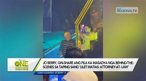 One Western Visayas Jo Berry Gin Share Ang Masadya Nga Taping Sang