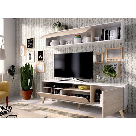 Sal N Tv Compacto Natural Blanco Brillo Bonn Bricowork