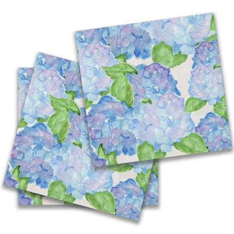 Hydrangea Bouquet Cocktail Napkin – French Graffiti