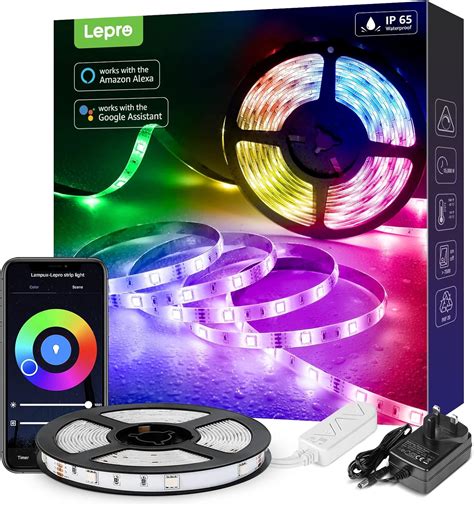 Lepro Led Strip Lights M Wifi Smart Ip Waterproof Outdoor Led