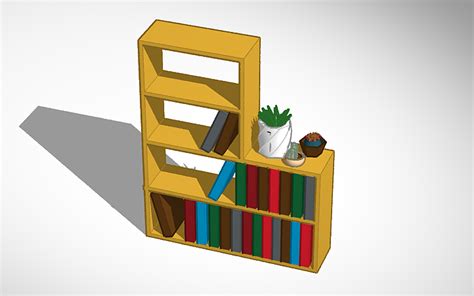 3d Design Bookshelf Tinkercad