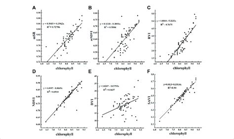 Univariate Linear Regression Analysis Fitting The Chlorophyll Content