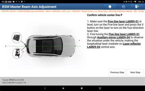 Toyota Rav Right Blind Spot Calibration