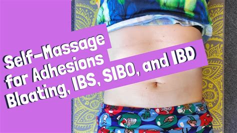 Abdominal Massage For Adhesions Bloating Ibs Sibo Ibd Youtube