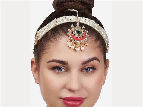 Buy Kundan Matha Patti For Women Kundan Head Band Bridal Matha Online