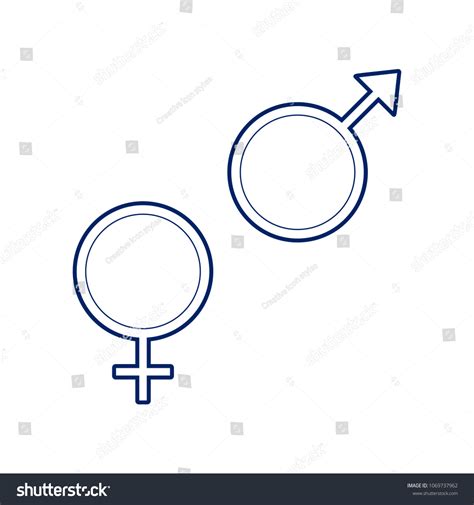 Sex Symbol Sign Vector Flat Style Stock Vector Royalty Free Shutterstock