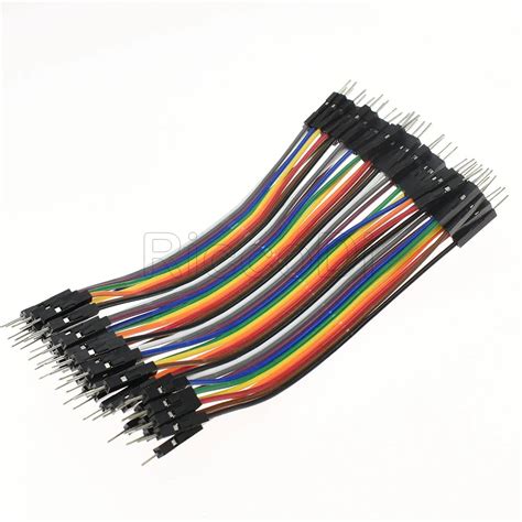 2 54mm Spacing Pitch 40pin Dupont Jumper Wire Cable 20cm Male To Male