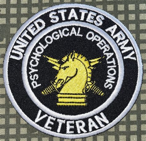 army psychological operations veteran patch decal patch