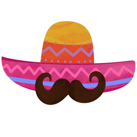 Cute Sombrero Hat Illustration 36952152 Png