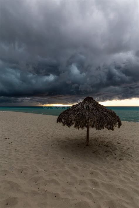 Stormy Weather On The Beach In Varadero Cuba Stock Image Image Of