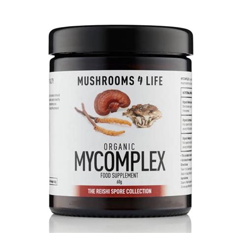 Mushrooms 4 Life Organic Mycomplex Mushroom Powder 60g Health Matters