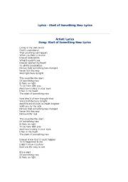 High School Musical 1 Songs Lyrics