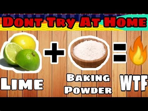 Baking Soda Vs Lemon Water Science Experiment