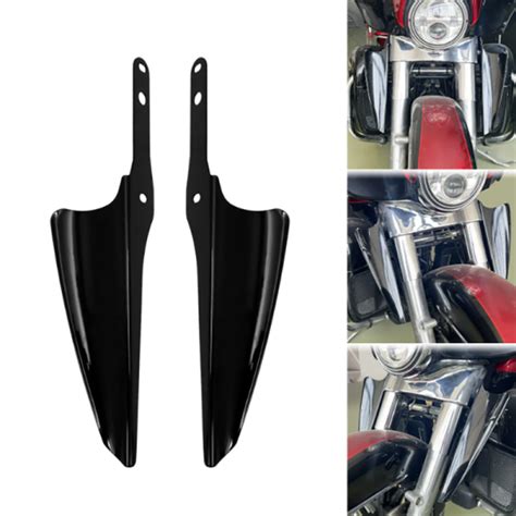 Pcs Motorcycle Front Fork Mount Wind Deflectors Brackets Fit For