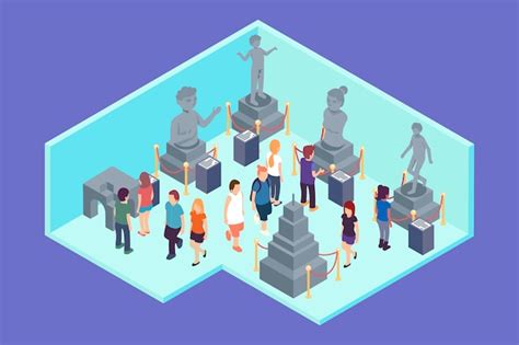 Free Vector Isometric Museum Concept