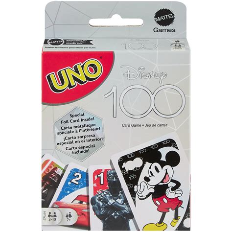 Disney 100 Uno Card Game Entertainment Earth