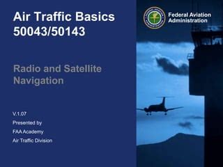 Radio And Satellite Navigation PPT