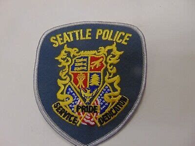 LAW ENFORCEMENT PATCH POLICE OLDER ORIGINAL SEATTLE POLICE SERVICE ...