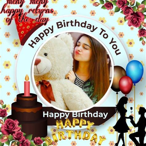 barthday dp happy birthday clip art girly frame birthday clips