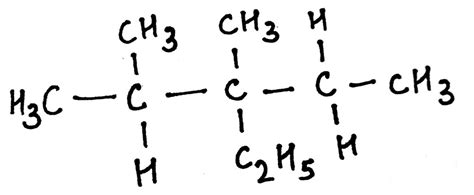 What Is Structure Of 3 Ethyl 2 3 Dimethylpentane Chemistry Basic Free