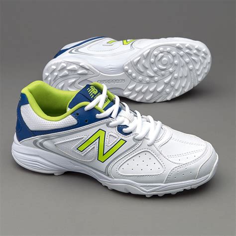 New Balance Ck4020 Cricket Shoe Junior Shoes Whitenavyflou Green