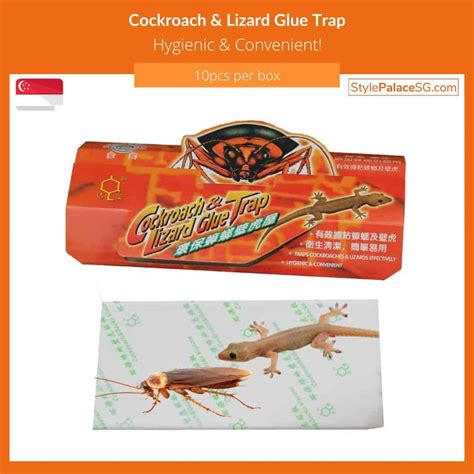 Lizard and Cockroach Glue Trap (10pc per box) - StylePalaceSG