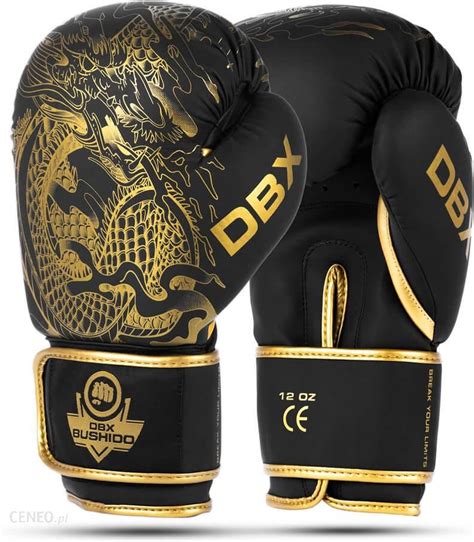 Dbx Bushido Rękawice Bokserskie Sparingowe Gold Dragon Black Gold