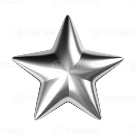 Silver Star No Background 31738346 Png