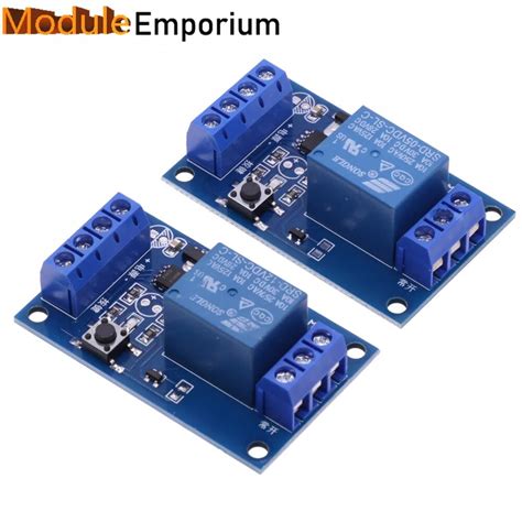 V V Single Button Bistable Switch Bi Stable Relay Module Car