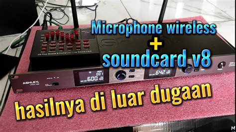 Cara Pasang Microphone Wireless Di Soundcard V8 YouTube