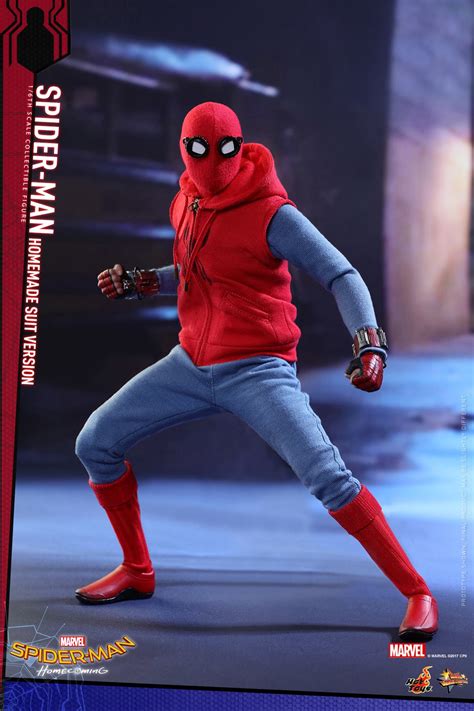 Hot Toys Reveals Their SPIDER MAN HOMECOMING Action Figure Of Spider Man In His Homemade Suit