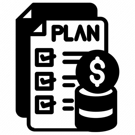 Budget Plan Proposal Financial Framework Draft Documents Icon