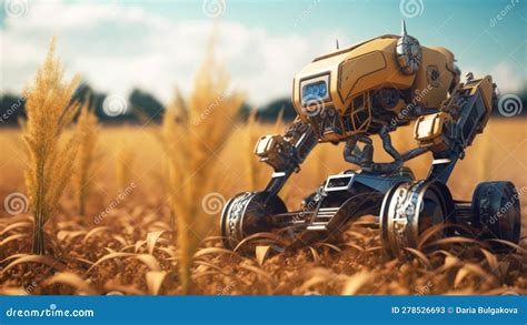 Robots For Automated Seeding And Planting An Agricultural Robot Working In The Field Future 5g